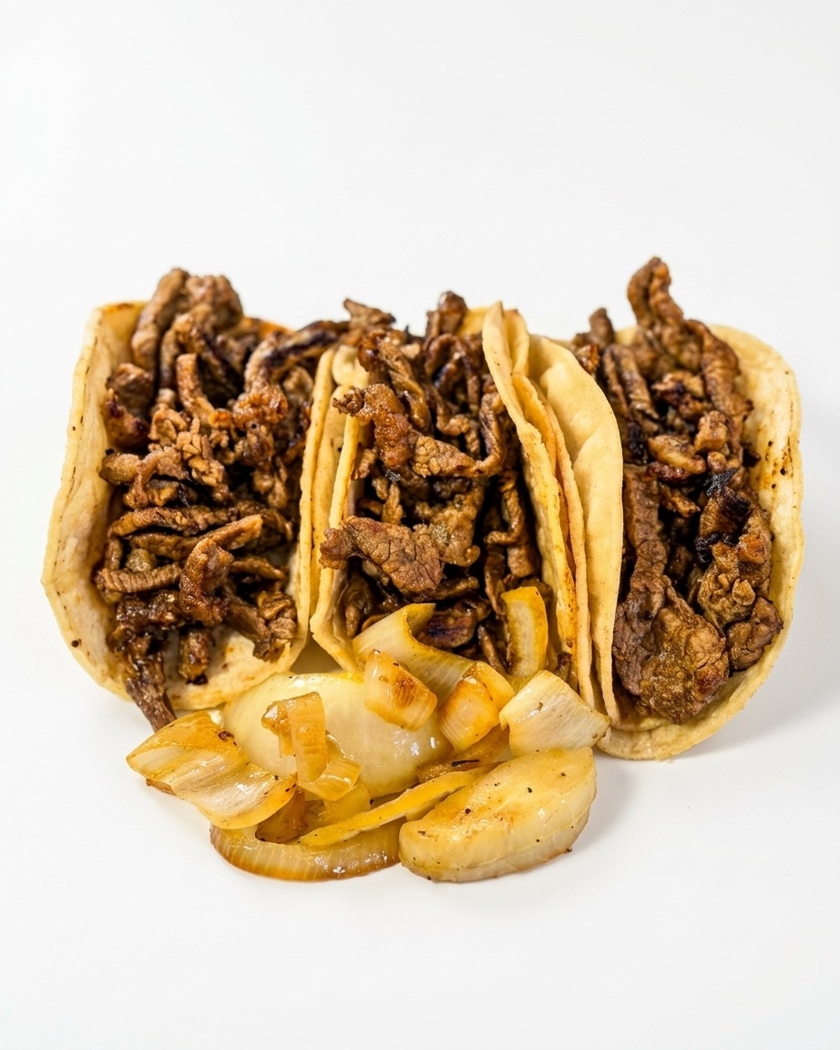 Tacos plated for a private dining course